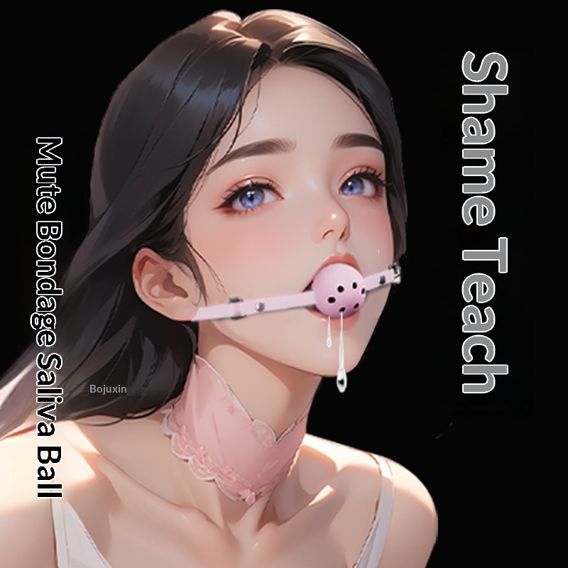 Eros Lab Jiuai Paar Erotische Alternative Bondage Bett Sex SM Ball Silikon Mundknebel Requisiten Männliche und weibliche Spielzeuge_voghion.com