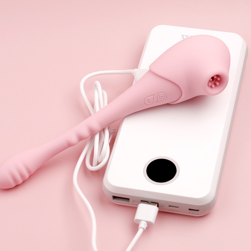 Eros Lab Color Honey Female Masturbation Dual-Head Vibrating G-Spot Sucking Automatic Massager Adult Sex Toy_voghion.com