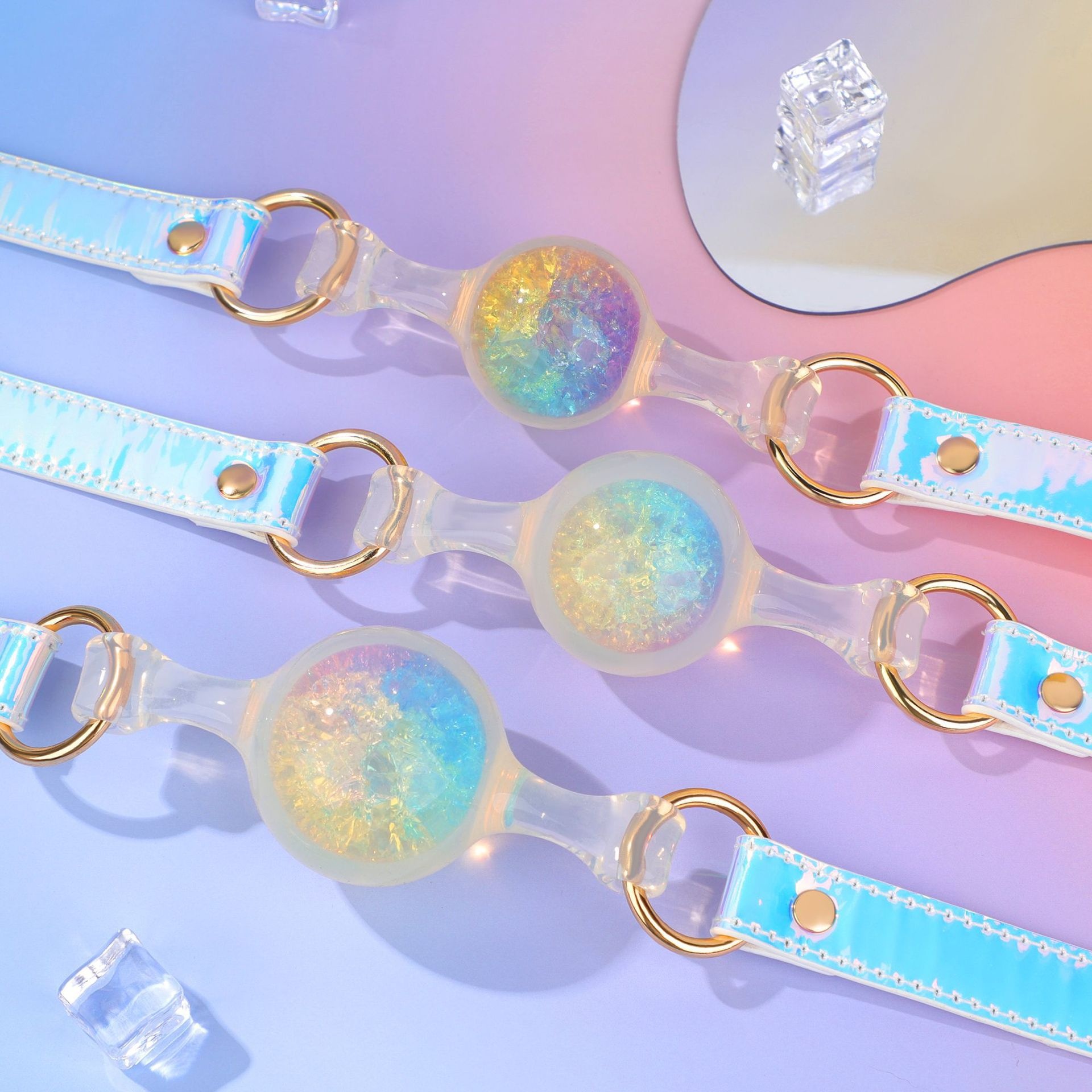 Eros Lab Platinum Silicone Aurora Ball SM Props Training Mouth Plug Tools Binding And Torture Female Sex Toys_voghion.com