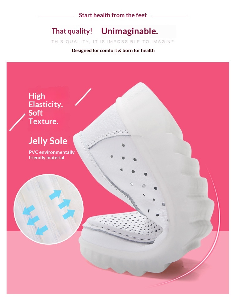 ShoeGlobe – Neue Damen-Krankenschwesterschuhe für Frühling/Sommer: Weich, atmungsaktiv, bequem, rutschfest, dicke Sohle, vielseitig einsetzbar, weiß._voghion.com