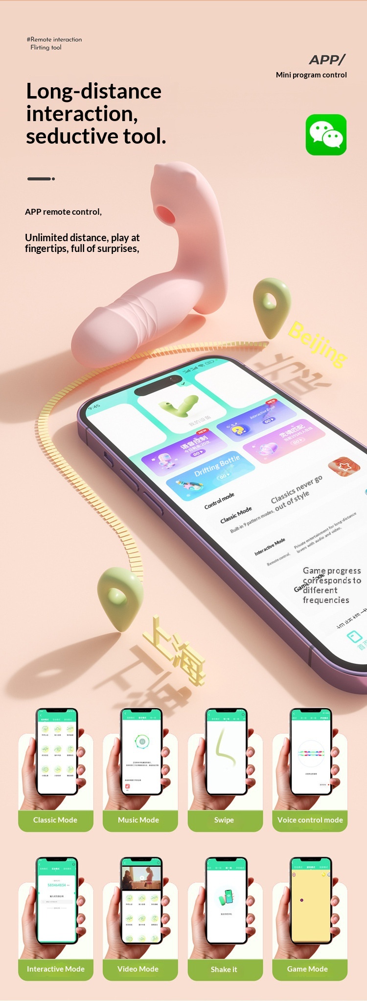 Eros Lab Active Little Monster Vibrateur Féminin Suceur Éclat Œuf Sauterelle Entraînement Extérieur Petit Jouet de Masturbation pour Éveil et Éveil_voghion.com