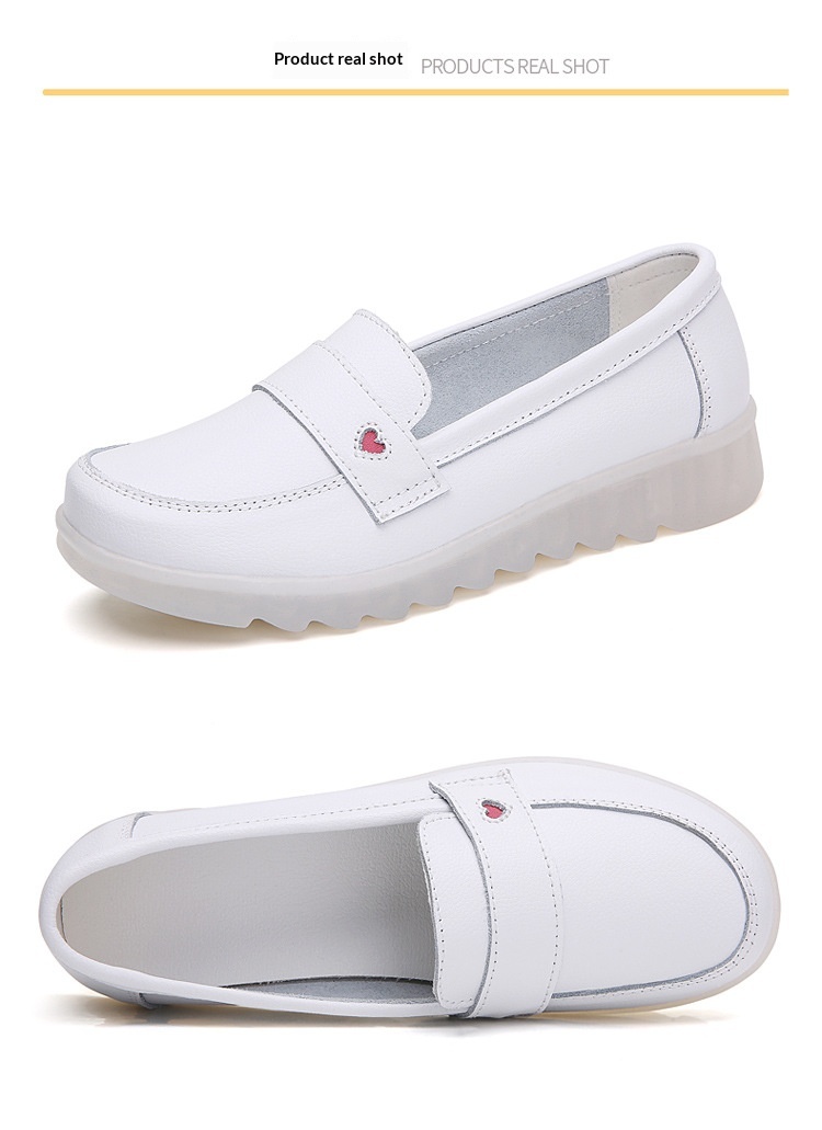 ShoeGlobe Damen-Slipper mit weicher Sohle, bequem und strapazierfähig für Krankenhaus und Arbeit, atmungsaktiv, weiß, einzeln_voghion.com