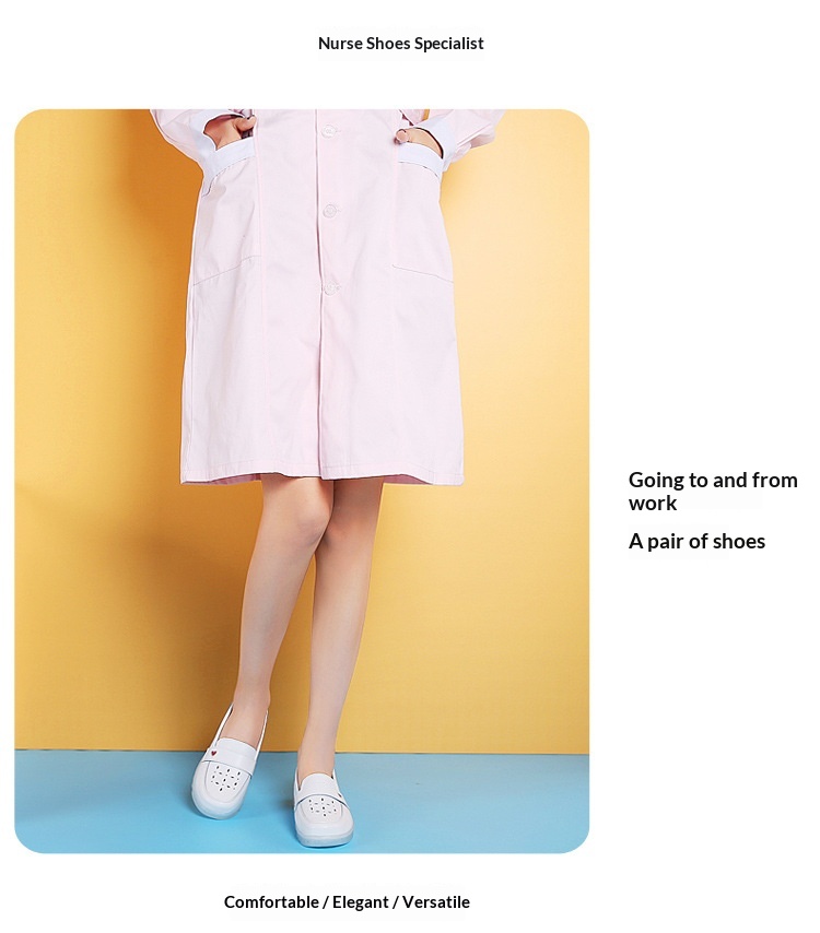 ShoeGlobe Damen-Slipper mit weicher Sohle, bequem und strapazierfähig für Krankenhaus und Arbeit, atmungsaktiv, weiß, einzeln_voghion.com