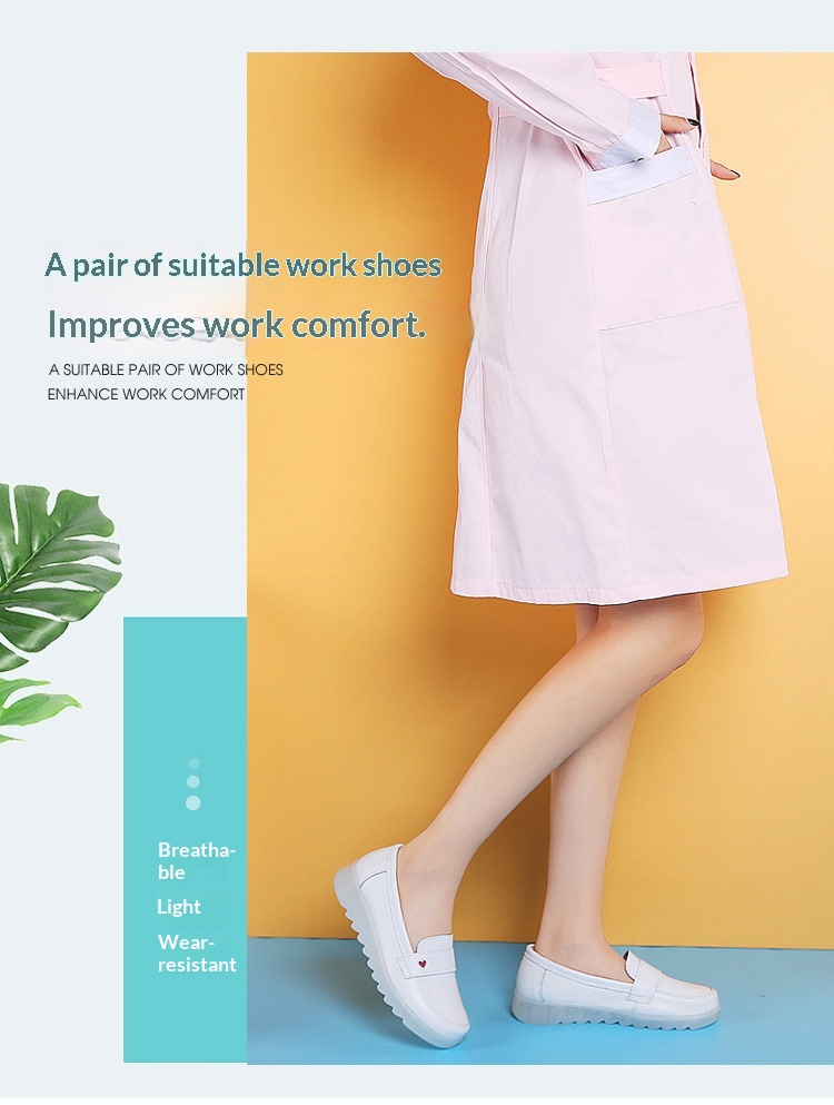 ShoeGlobe Damen-Slipper mit weicher Sohle, bequem und strapazierfähig für Krankenhaus und Arbeit, atmungsaktiv, weiß, einzeln_voghion.com