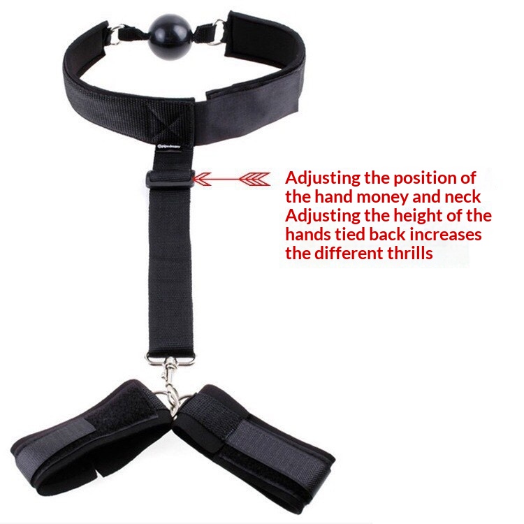 Eros Lab Sexy Mouth Plug Ball Couple Adult Products Toys Props Hand And Foot Back Binding Training Female SM_voghion.com