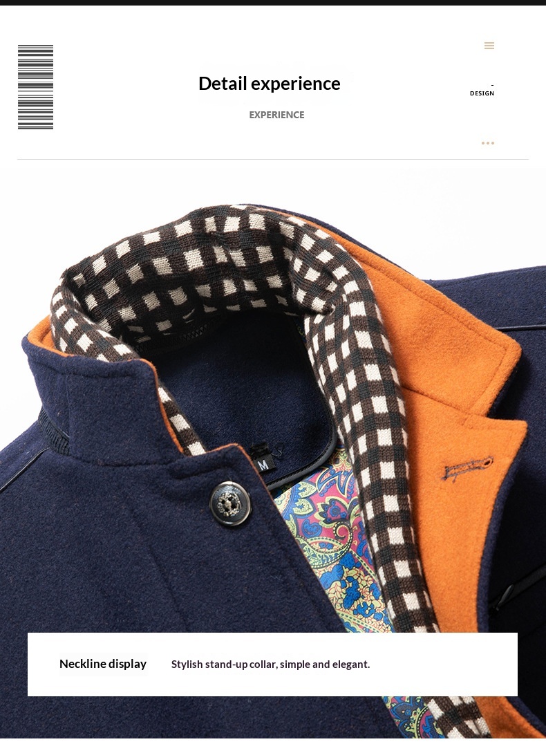 boy Boy Autumn Winter European Size Business Fashion Scarf Non-Iron Coat Men's Cross-Border Wool Jacket_voghion.com