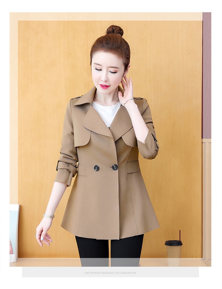 2023 New Spring Fashion Stylish Women's Early Versatile Trench Women's Top Short Coat Trendy_voghion.com