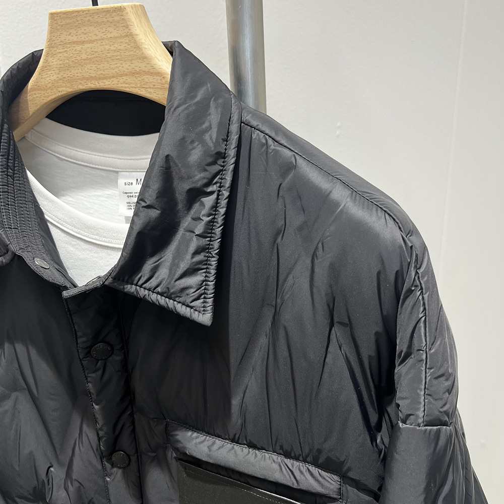 boy 2024 Winter New Trendy V-Print Jacket Men's Lightweight Classic Versatile Down Shirt Men_voghion.com