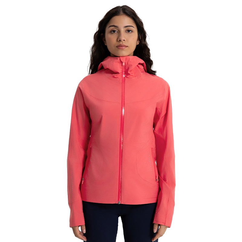 Abbigliamento da donna Giacca a vento con cappuccio da donna per autunno e inverno, antivento, impermeabile, traspirante, sportiva, da donna, per il fitness_voghion.com