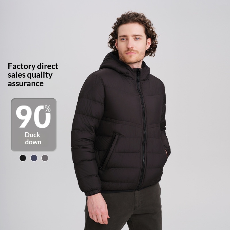 boy 2025 Autumn Winter Hooded Down Jacket Coat Plus Size Men's Clothing Manufacturer Wholesale Lightweight_voghion.com