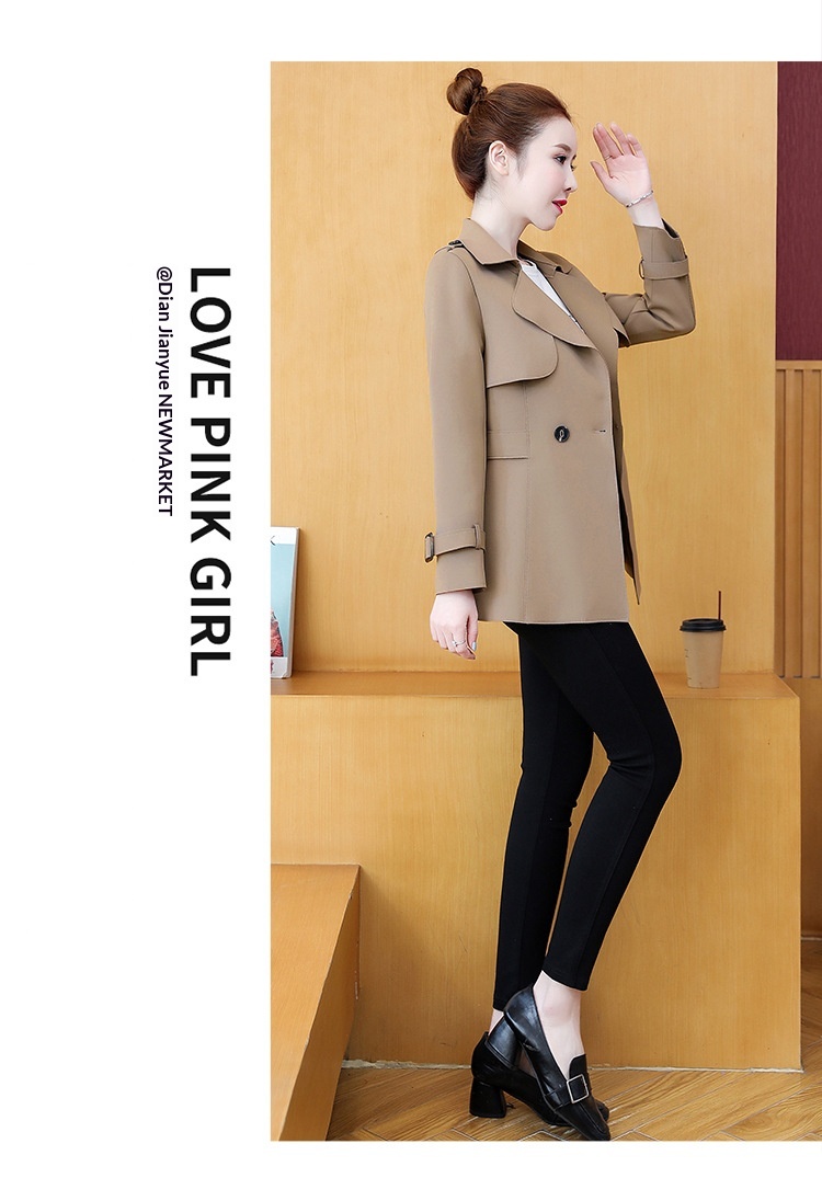 2023 New Spring Fashion Stylish Women's Early Versatile Trench Women's Top Short Coat Trendy_voghion.com