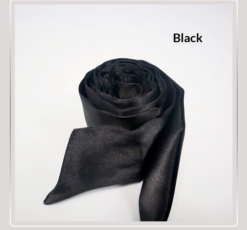 Maschera per gli occhi sexy in seta nera con nastro rosso Eros Lab SM Bondage Props Training Manette femminili Prodotti per adulti_voghion.com