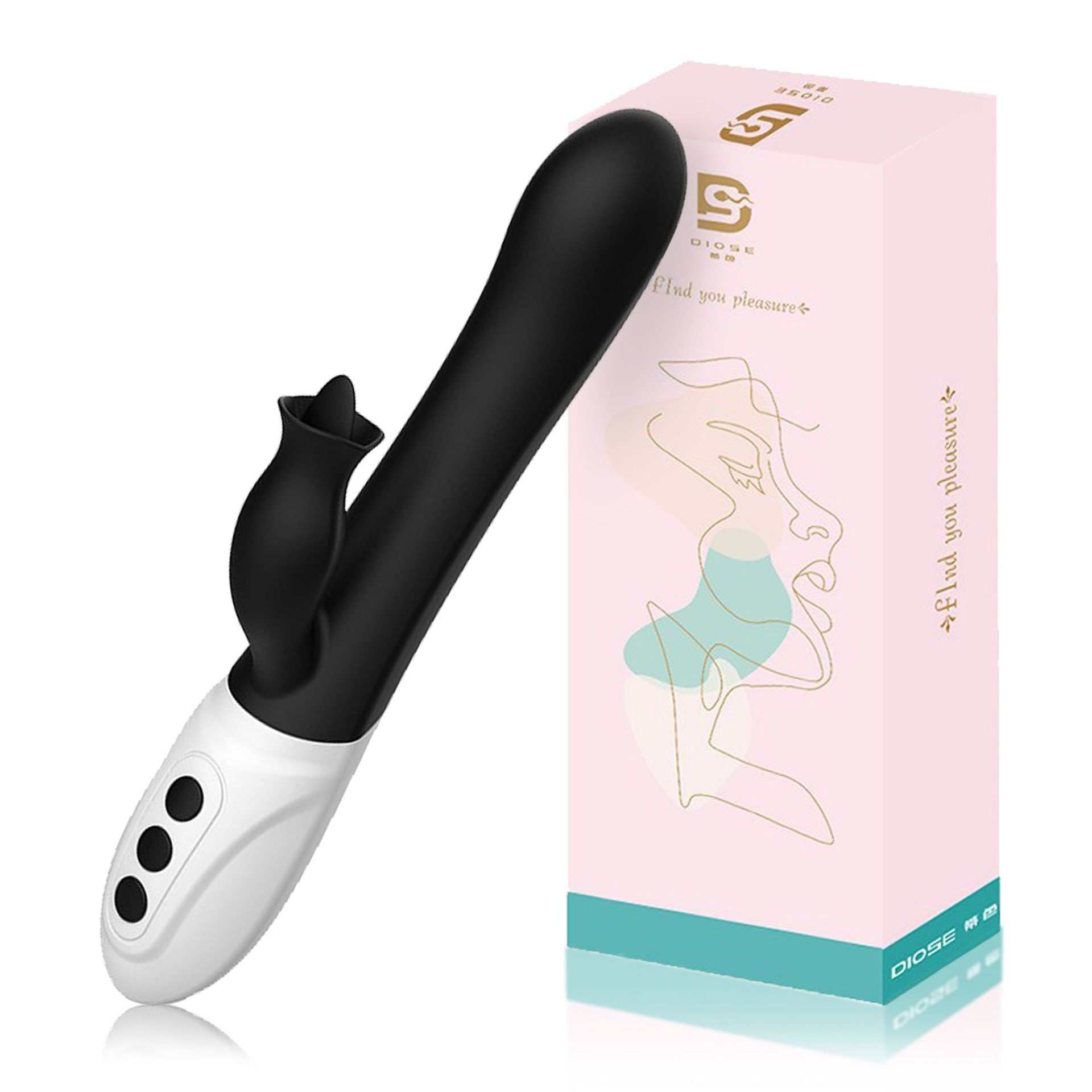 Eros Lab Wholesale AV Electric Tongue Licking Insertion Stick Silicone Vibrator Adult Masturbator Female Sex Toys_voghion.com