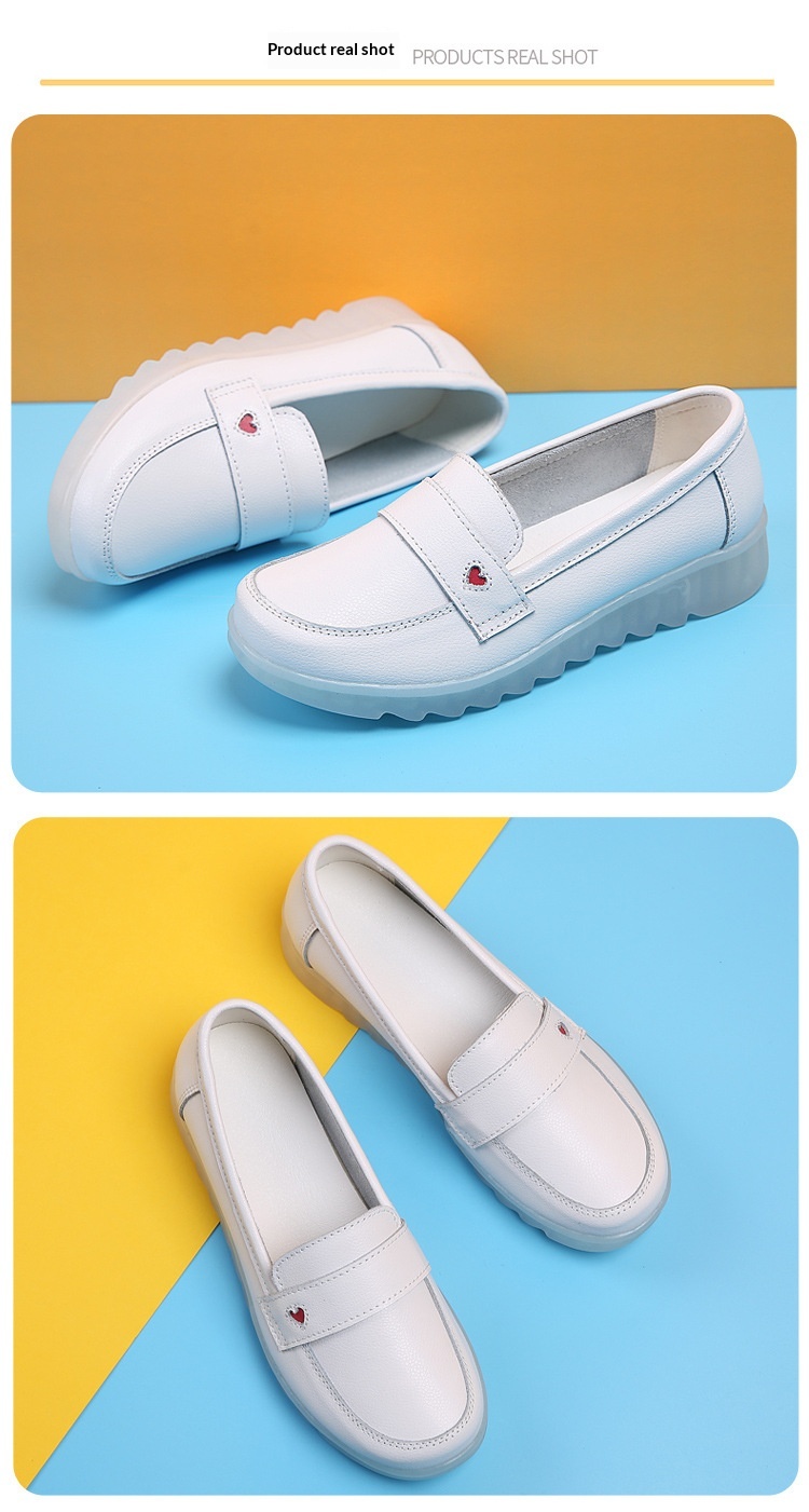 ShoeGlobe Damen-Slipper mit weicher Sohle, bequem und strapazierfähig für Krankenhaus und Arbeit, atmungsaktiv, weiß, einzeln_voghion.com