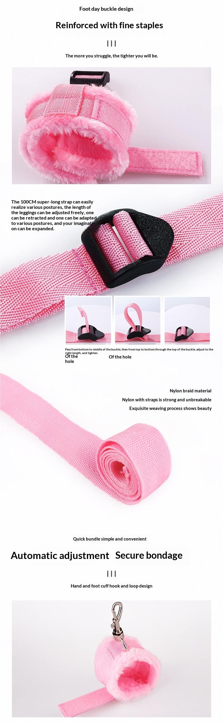 Accessoires Eros Lab SM : écarteur de jambes, fixateur, produits féminins, outils de lit sexuel, bondage masculin, jouets infernaux_voghion.com