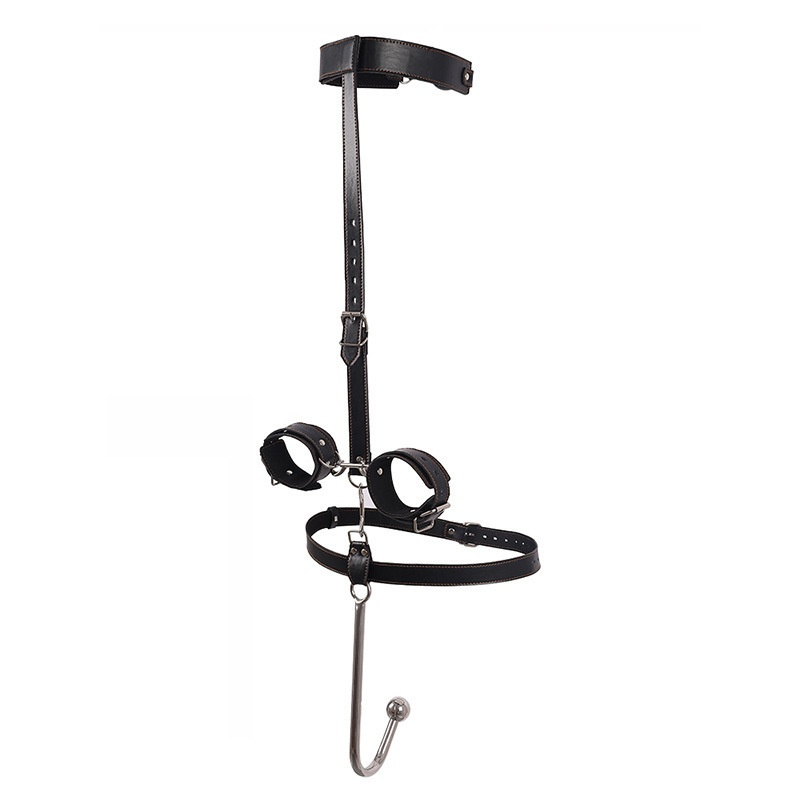 Eros Lab SM Props Alternative Restraint Collar Gag Binding Handcuffs Punishment Training Erotic Anal Hook Set Adult Sex Toys_voghion.com