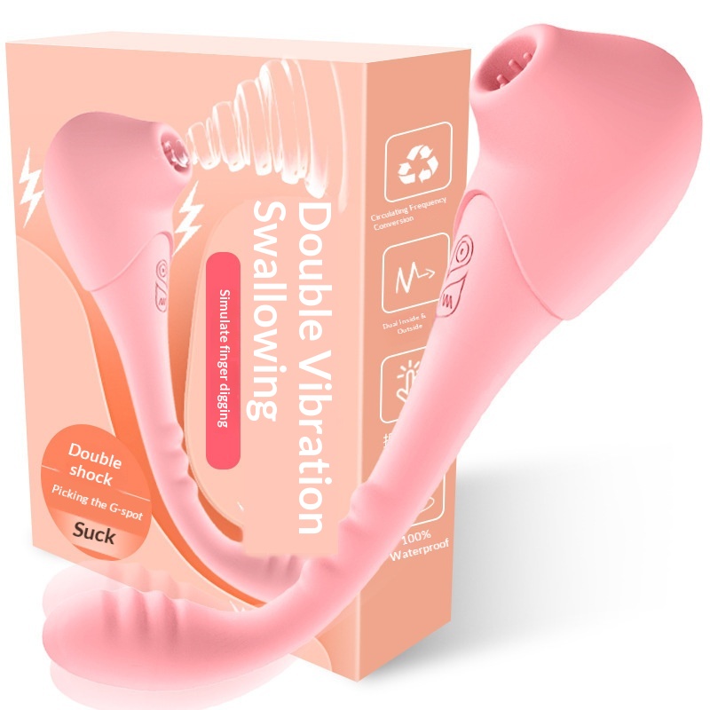 Eros Lab Color Honey Female Masturbation Dual-Head Vibrating G-Spot Sucking Automatic Massager Adult Sex Toy_voghion.com