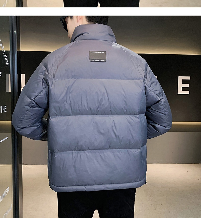 boy High-Quality Lightweight Jacket For Men, New White Duck Down Trendy Brand, Stand Collar Slim Fit Short Winter Thickened_voghion.com