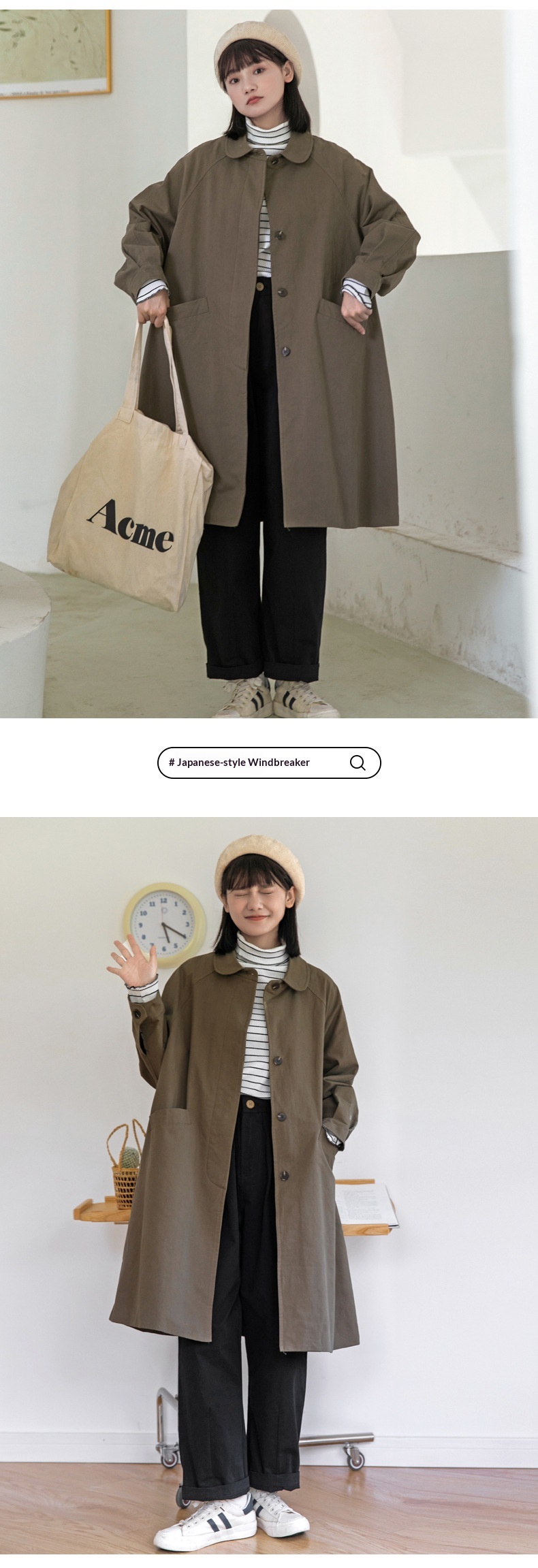 Women's Clothing Women's Clothing Women's Clothing Women's Clothing Huangzheng Petite Trench Coat For Women, Mid-Length,_voghion.com