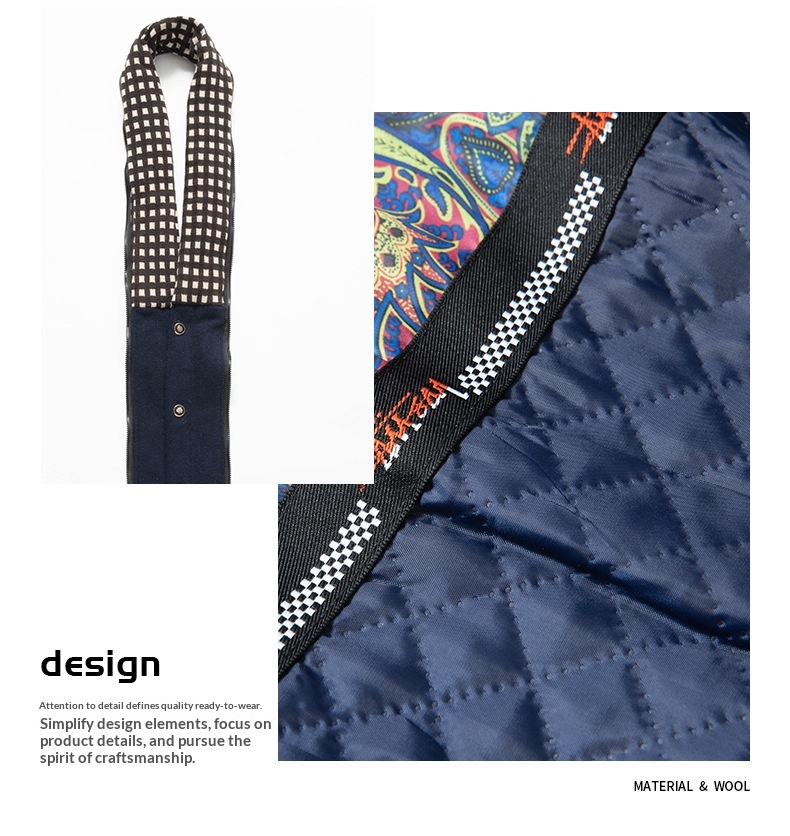 boy Boy Autumn Winter European Size Business Fashion Scarf Non-Iron Coat Men's Cross-Border Wool Jacket_voghion.com