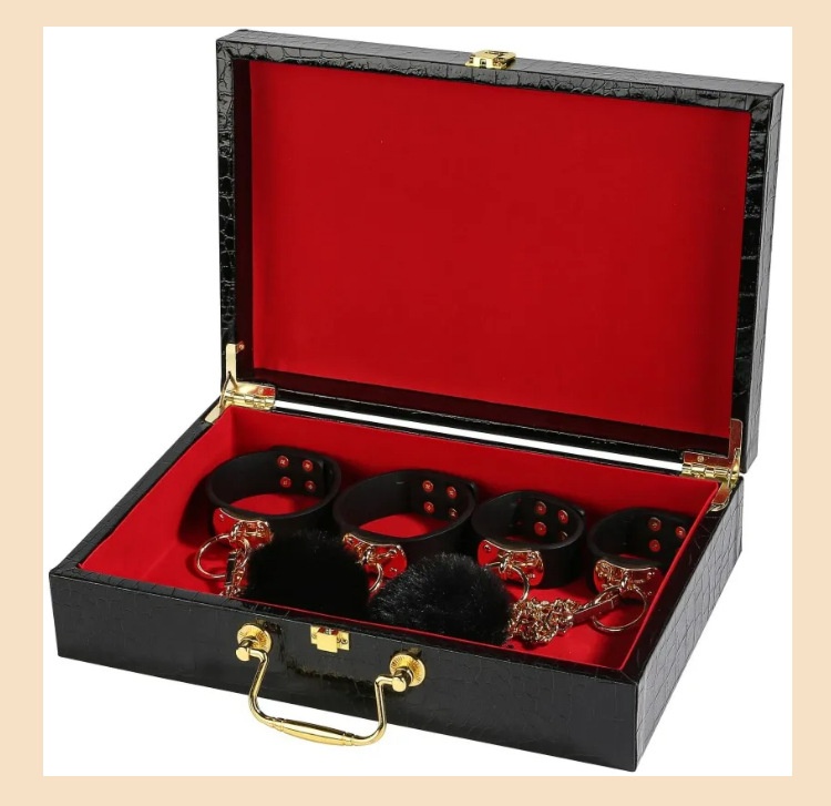 Eros Lab Sexy SM Training Female Passion Bondage Props Leather Collar Traction Adult Alternative Binding Ten-Piece Set_voghion.com