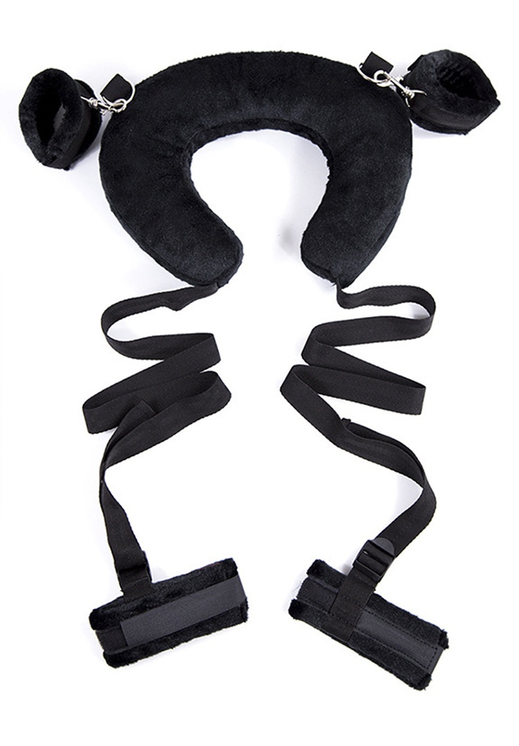 Eros Lab SM Bett Hand- und Fußfesseln-Spielzeugset Fesselung Spreizbeinkissen Requisiten Sexspielzeug für Erwachsene_voghion.com