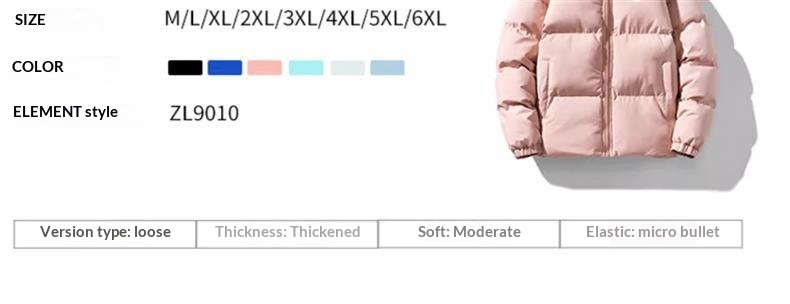 Giacca imbottita da uomo con collo alto, in cotone spesso, per uomo, marca Dropshipping_voghion.com