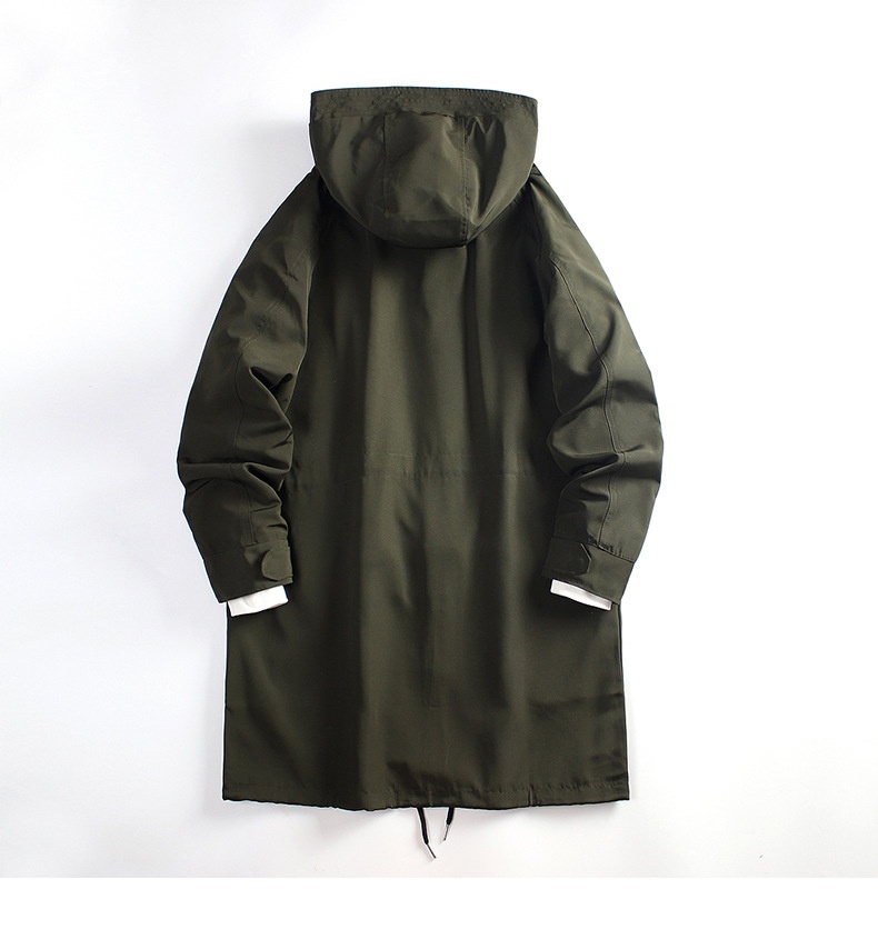 Women's Clothing Women's Men's Mid-Length Hooded Workwear Jacket 2024 Spring And Autumn Korean Style Loose Casual Coat_voghion.com