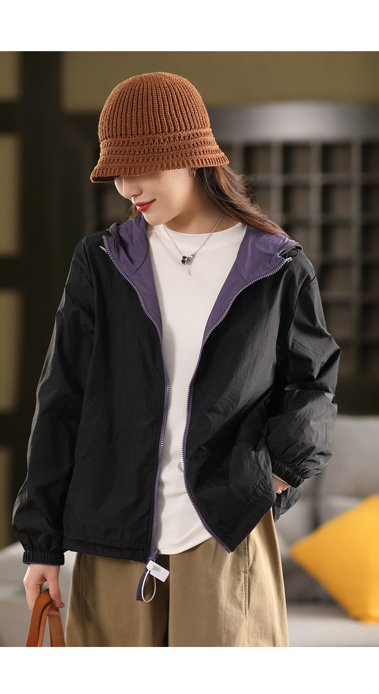 2025 Women's Clothing Women's New Reversible Jacket, Cotton Fashion Drawstring Cardigan, Outerwear Trench Coat, Spring Style_voghion.com