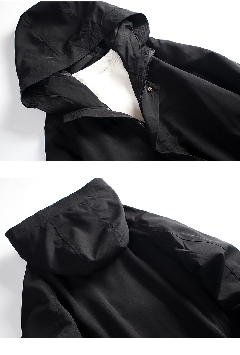 Women's Clothing Women's Men's Mid-Length Hooded Workwear Jacket 2024 Spring And Autumn Korean Style Loose Casual Coat_voghion.com