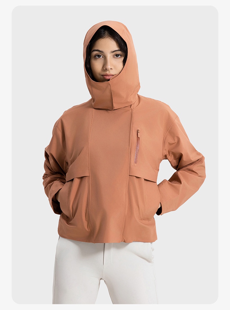 Vrouwenmode Internet Celebrity Multifunctionele Afneembare Capuchon Mode Korte Windjack Voor Vrouwen Winddicht Waterdicht Ademend_voghion.com