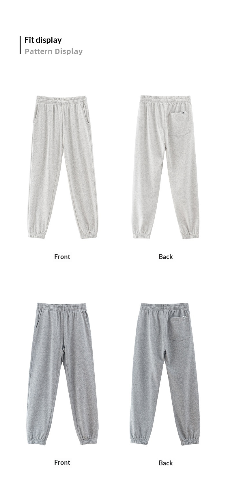 Sportliche Jogginghose für Jungen, gerade geschnitten, Großhandel, trendige, lässige, vielseitige Unisex-Langhose_voghion.com