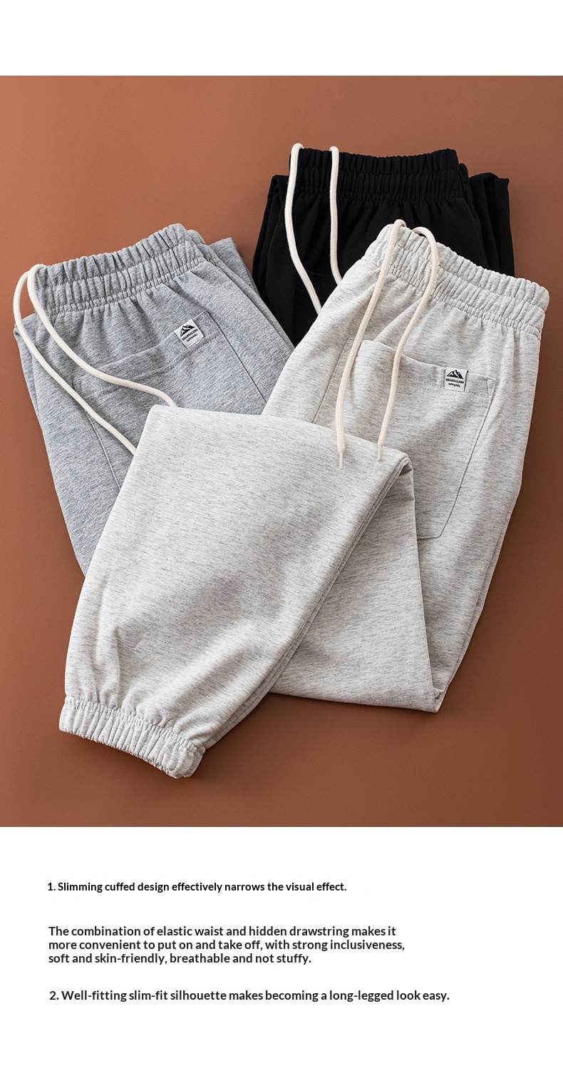 Sportliche Jogginghose für Jungen, gerade geschnitten, Großhandel, trendige, lässige, vielseitige Unisex-Langhose_voghion.com