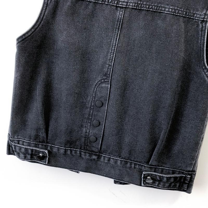 2023 Women's Fashion Sequin Plus Size Denim Women, Korean Style Short Vest For Spring And Autumn, Hot Selling Cross-Border_voghion.com