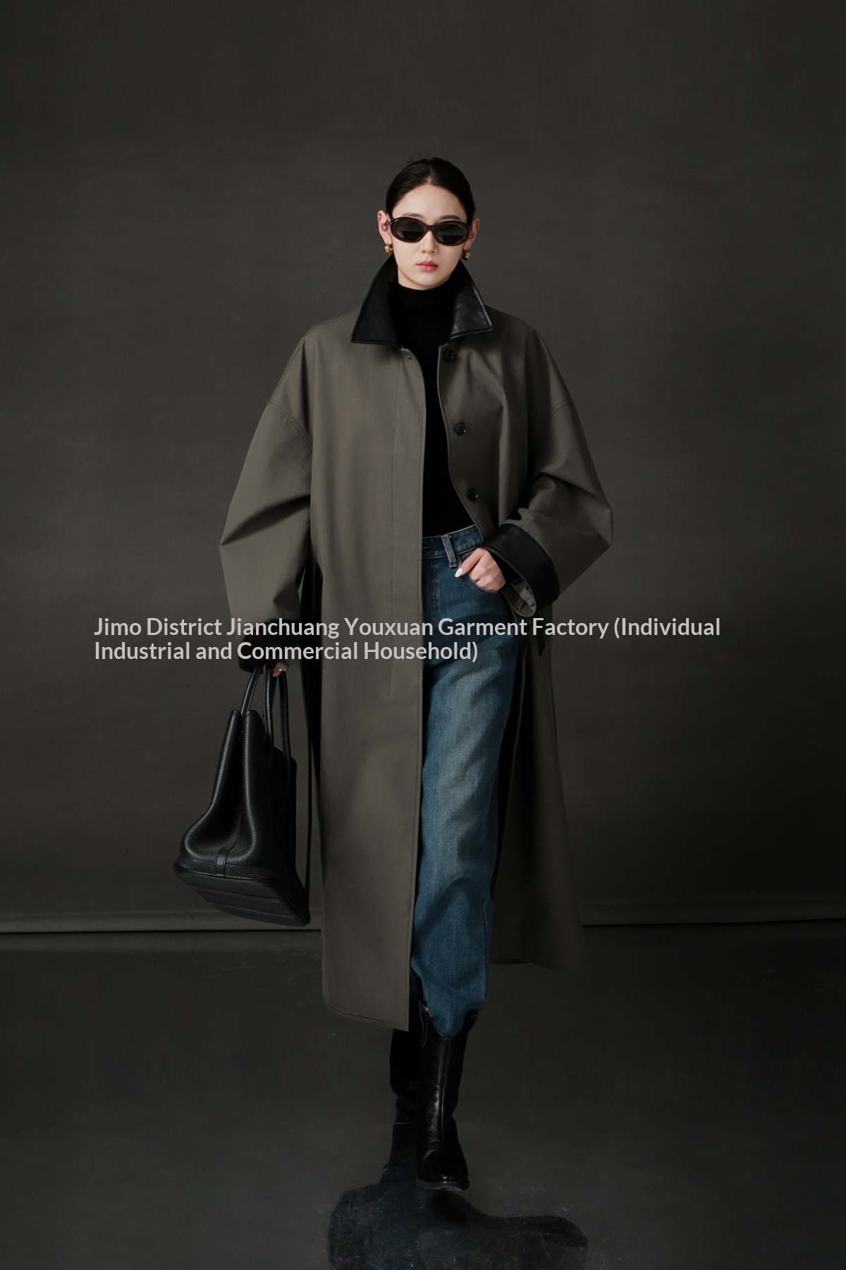 25. Frühjahr/Herbst: Neuer klassischer Retro-Trenchcoat mit lockerer, einreihiger Passform und Patchwork-Kragen – High-End Casual_voghion.com