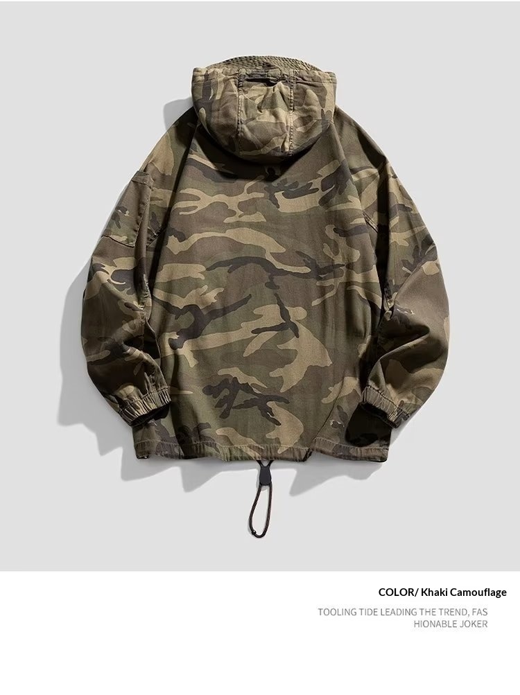 Women's Clothing Women's Clothing Women's Clothing Women's Men's Trench Coat Camouflage Windbreaker Autumn Winter Workwe_voghion.com