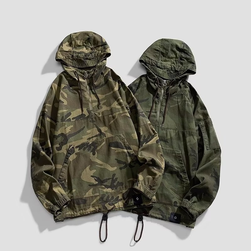 Women's Clothing Women's Clothing Women's Clothing Women's Men's Trench Coat Camouflage Windbreaker Autumn Winter Workwe_voghion.com
