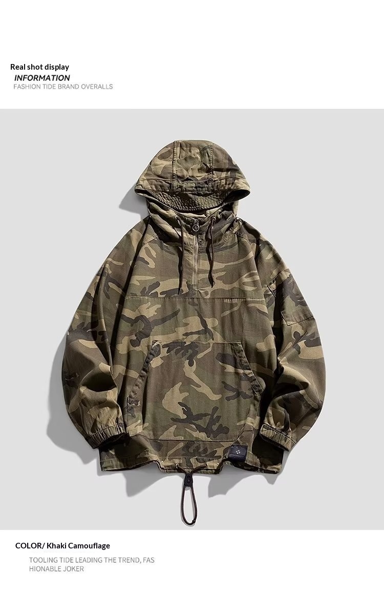 Women's Clothing Women's Clothing Women's Clothing Women's Men's Trench Coat Camouflage Windbreaker Autumn Winter Workwe_voghion.com