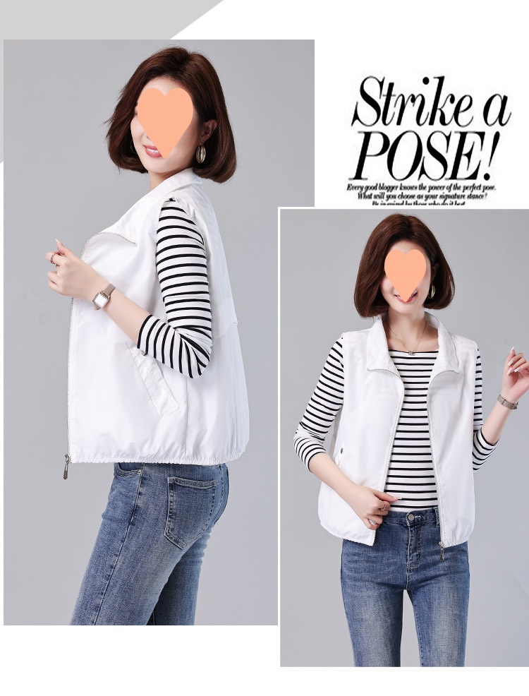 2025 New Women's Clothing For Middle-aged Moms, Stylish Thin Women's Short Outerwear, Small Size Summer Sleeveless Vest_voghion.com