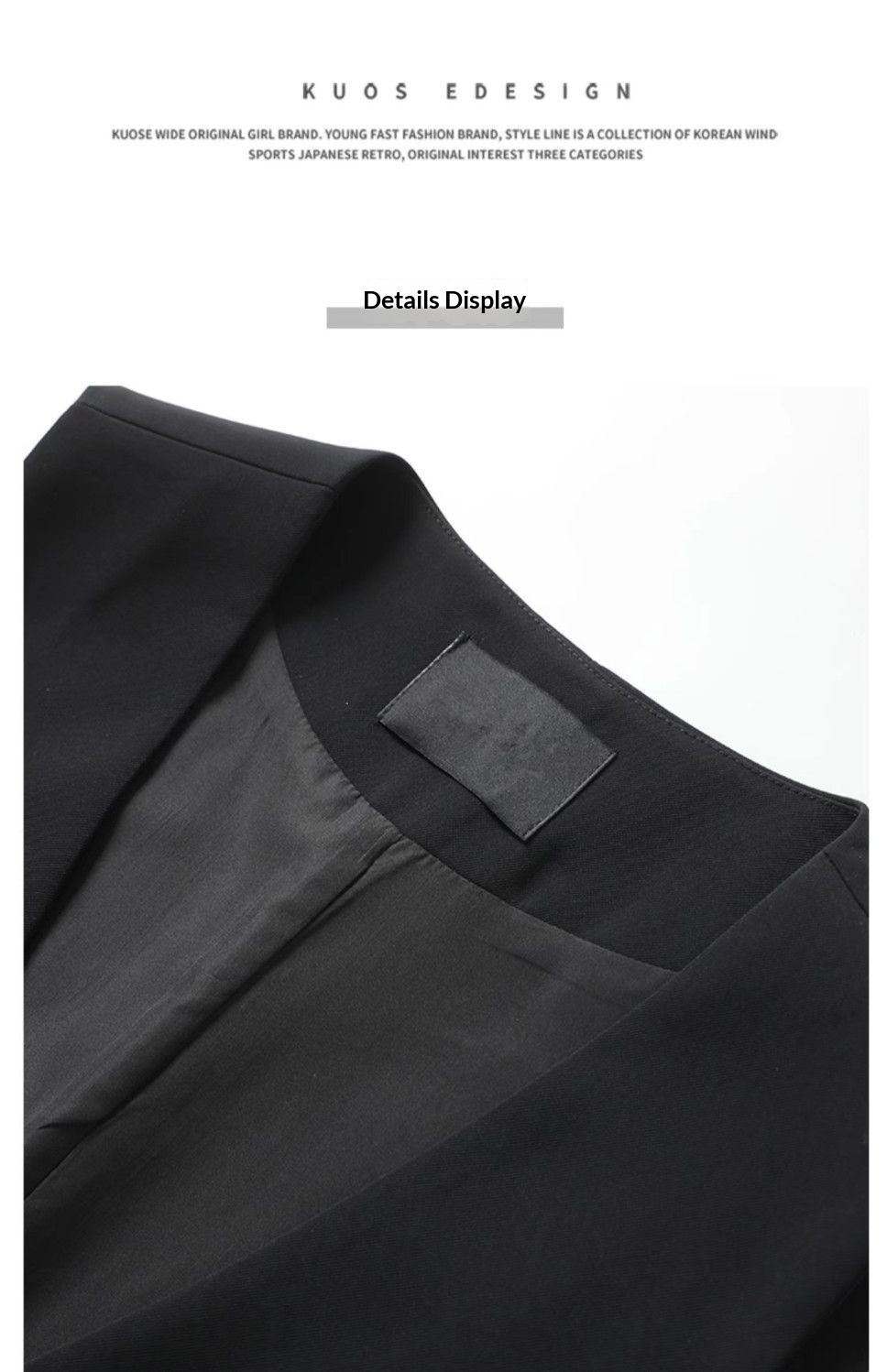 2025 Spring And Autumn New Korean Fashion Stylish Waistcoat Vest Blazer Jacket For Women_voghion.com