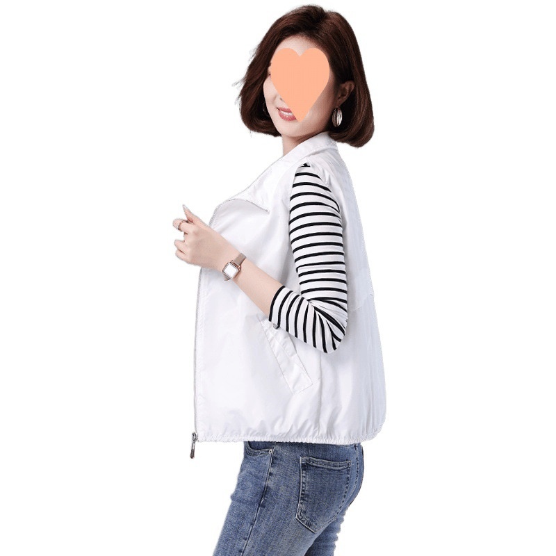 2025 New Women's Clothing For Middle-aged Moms, Stylish Thin Women's Short Outerwear, Small Size Summer Sleeveless Vest_voghion.com