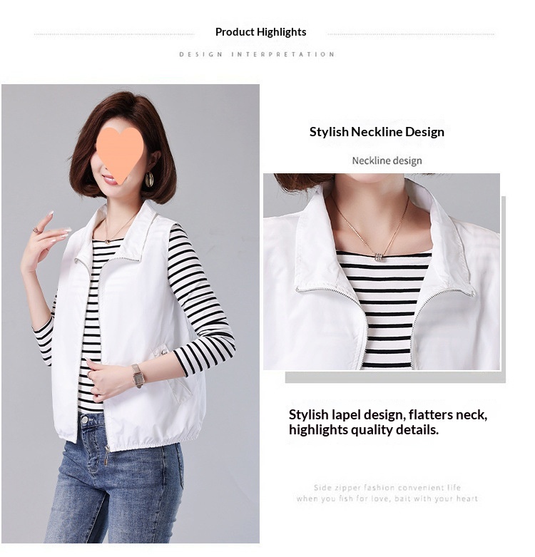 2025 New Women's Clothing For Middle-aged Moms, Stylish Thin Women's Short Outerwear, Small Size Summer Sleeveless Vest_voghion.com