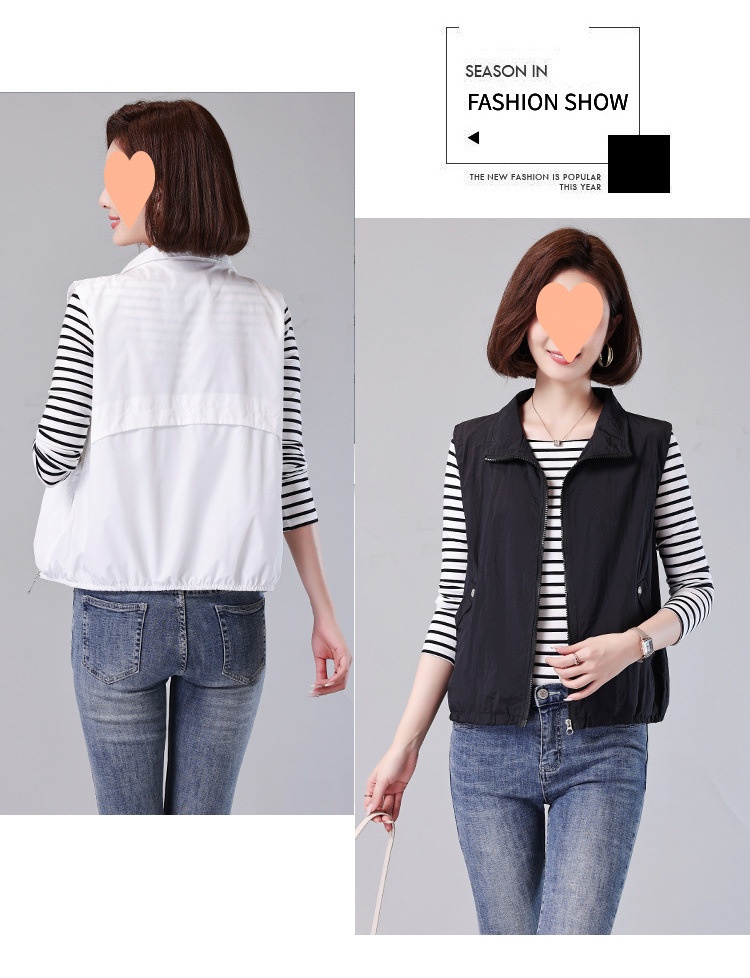 2025 New Women's Clothing For Middle-aged Moms, Stylish Thin Women's Short Outerwear, Small Size Summer Sleeveless Vest_voghion.com