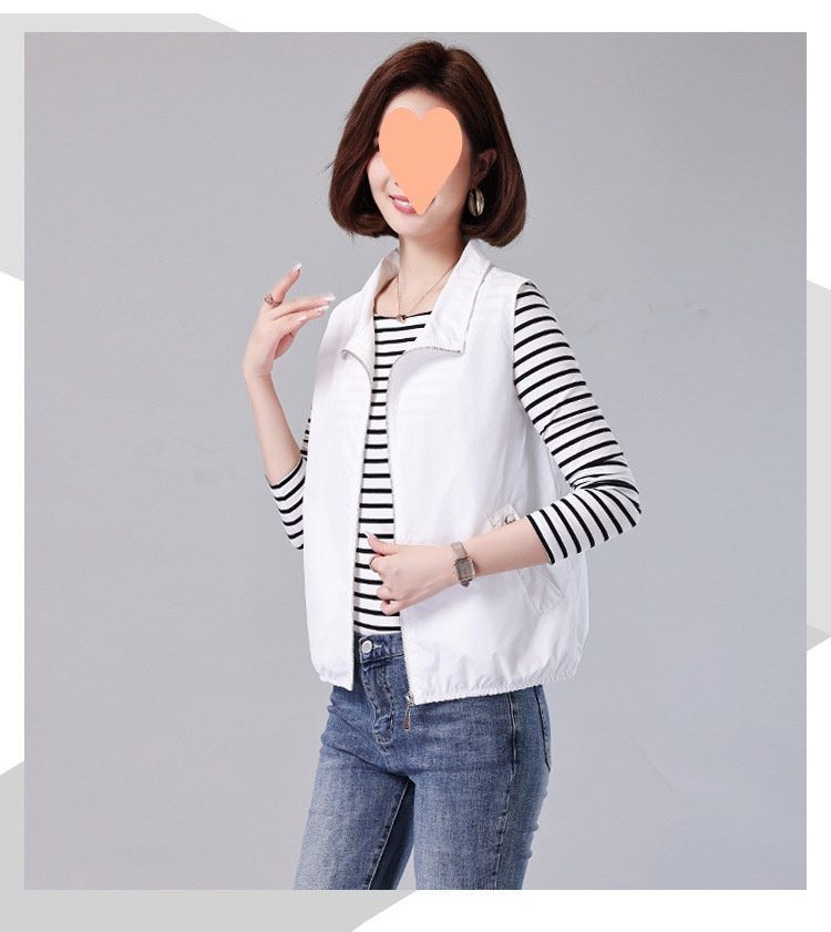 2025 New Women's Clothing For Middle-aged Moms, Stylish Thin Women's Short Outerwear, Small Size Summer Sleeveless Vest_voghion.com