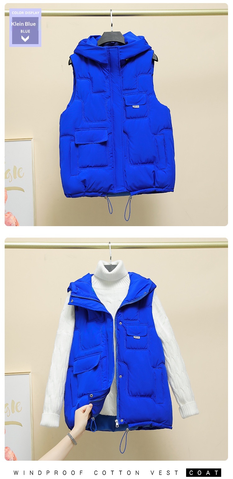 Herbst/Winter 2023: Neue figurformende Kapuzenweste im koreanischen Stil mit Wattierung für Damen_voghion.com