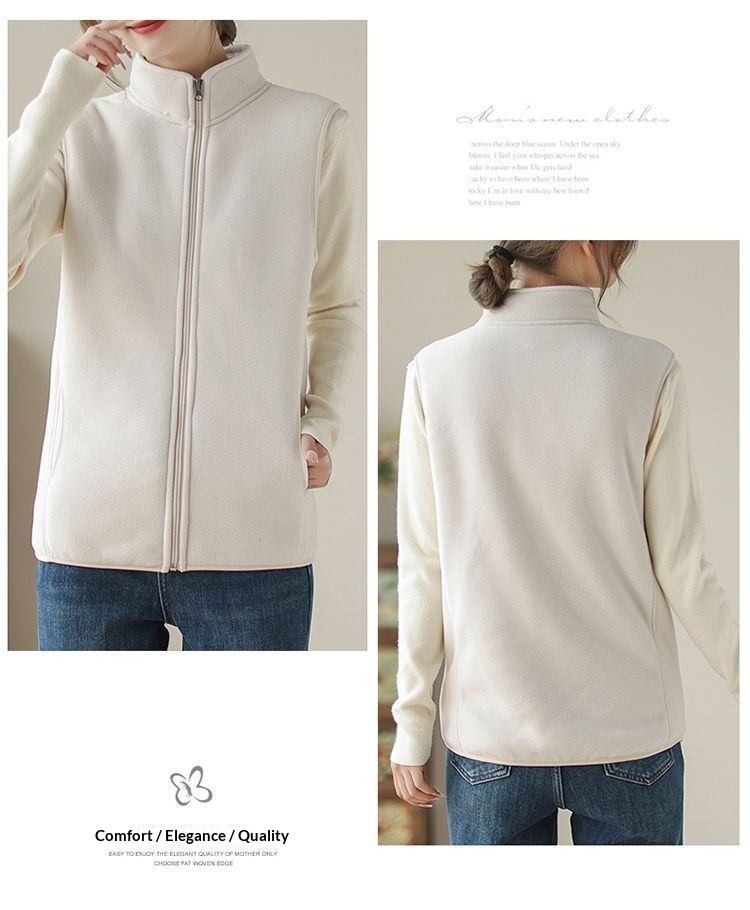 Neue, gefütterte Damen-Fleeceweste Herbst/Winter 2025, elegante Oberbekleidung im Western-Stil_voghion.com