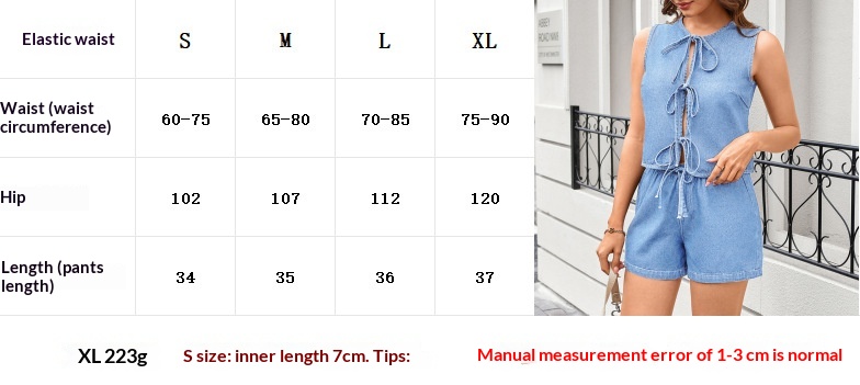 Europäischer und amerikanischer grenzüberschreitender Handel – Neues Sommer-Tanktop mit Schnürung, gewaschen_voghion.com