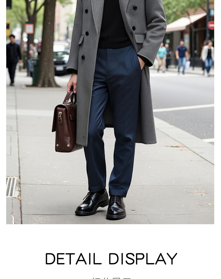 Manteau d'hiver pour garçon, 100 % laine, longueur genou, style coréen, double face, en cachemire épais, style décontracté._voghion.com