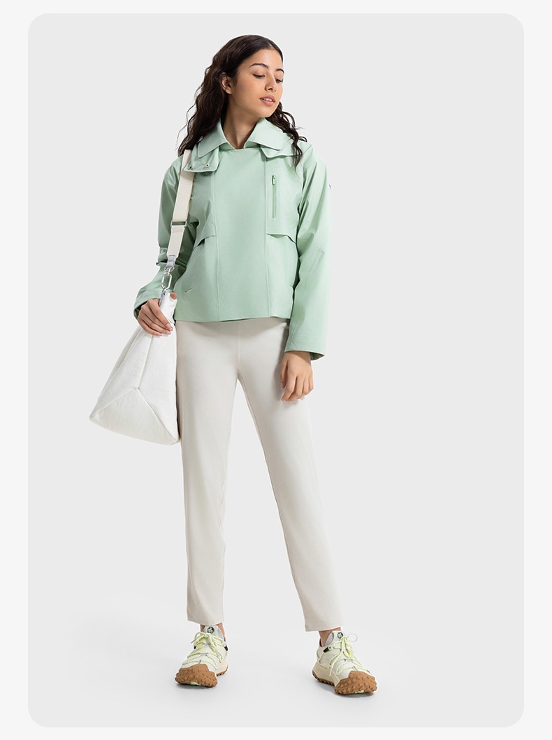 Vrouwenmode Internet Celebrity Multifunctionele Afneembare Capuchon Mode Korte Windjack Voor Vrouwen Winddicht Waterdicht Ademend_voghion.com