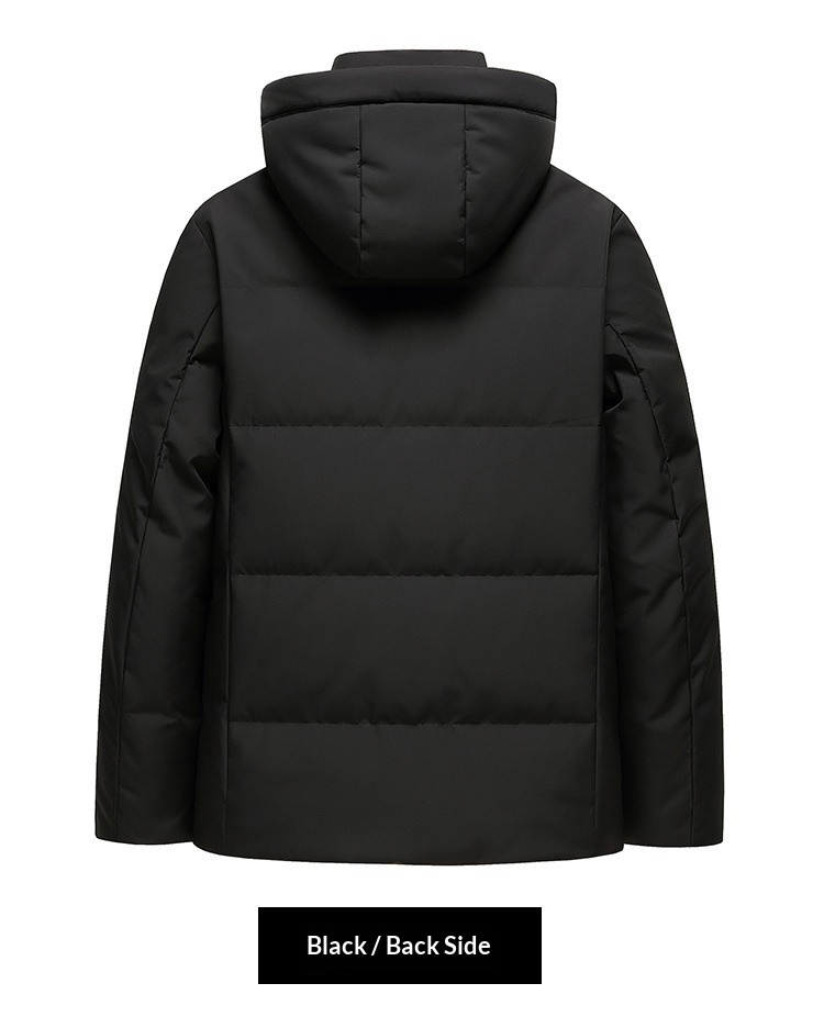 2024 Kış Yeni Erkek Beyaz Kaz Tüyü Mont Extreme Cold Serisi Moda Çok Yönlü Üst Düzey Kapüşonlu Sıcak Mont_voghion.com